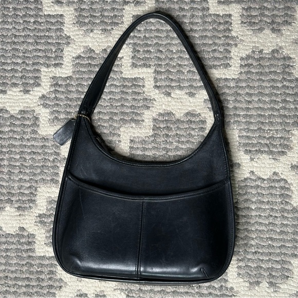 Coach Vintage Pocket Zip Bag 9033 in Black Genuine Leather - Picture 5 of 16